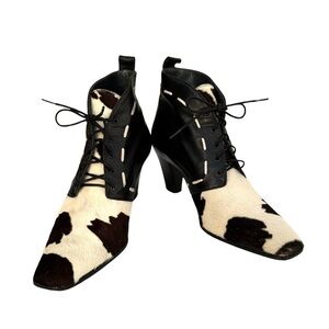 RINALDI Booties Pony Hair Animal Print